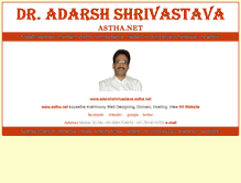 Tablet Screenshot of adarshshrivastava.astha.net